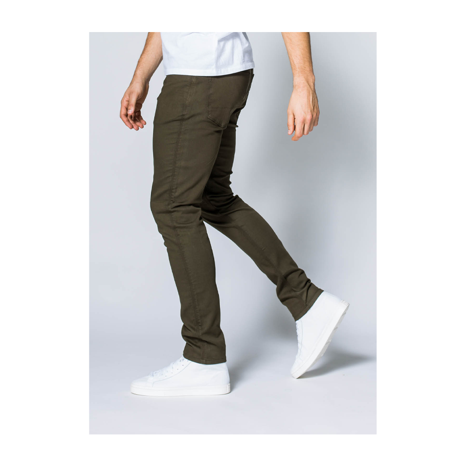 DUER Men s No Sweat Pant Slim Army Green Play Stores Inc