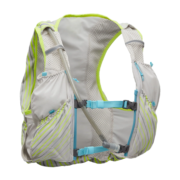 Nathan Women's Pinnacle 12 Liter Hydration Race Vest Vapor Grey/Caribbean Blue