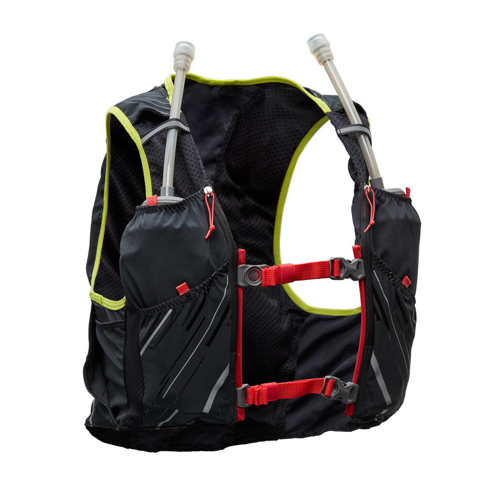 Nathan Women s Pinnacle 4 Liter Hydration Race Vest Black Hibiscus