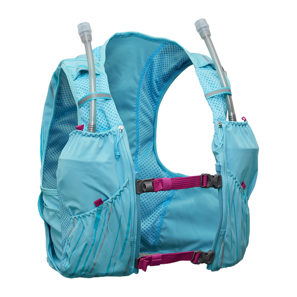 Nathan Women's Pinnacle 4 Liter Hydration Race Vest Caribbean Blue/Magenta