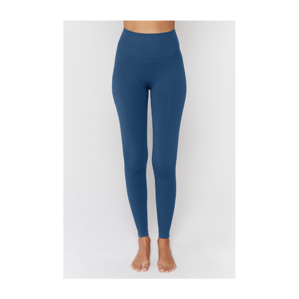 Spiritual Gangster Women's Icon Seamless High Waist Legging Faded Navy