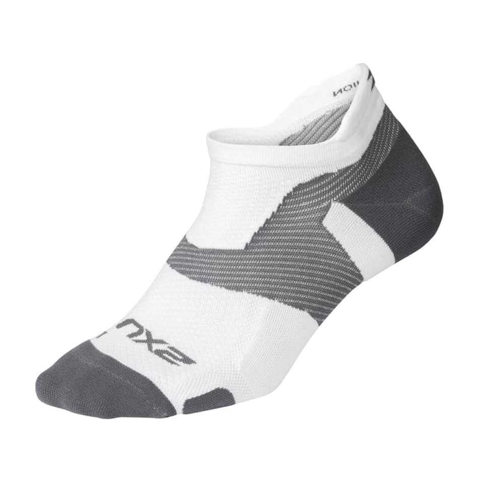 2XU Vectr Light Cushion No Show Compression Socks White/Grey - Play Stores  Inc