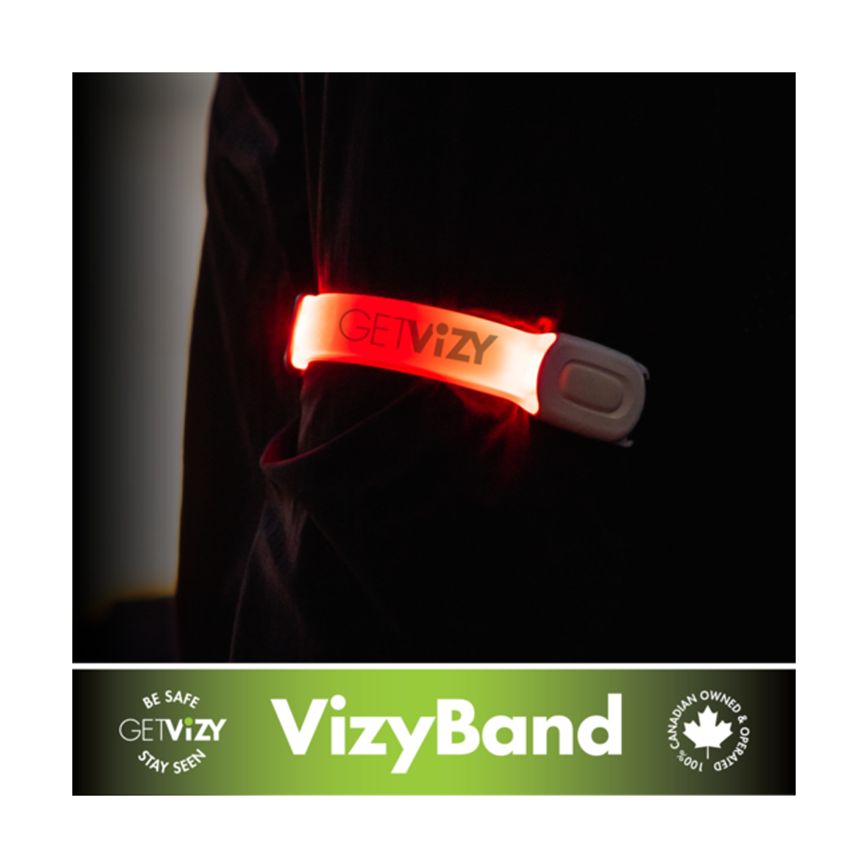 Get Vizy VizyBand Rechargeable LED Armband Light