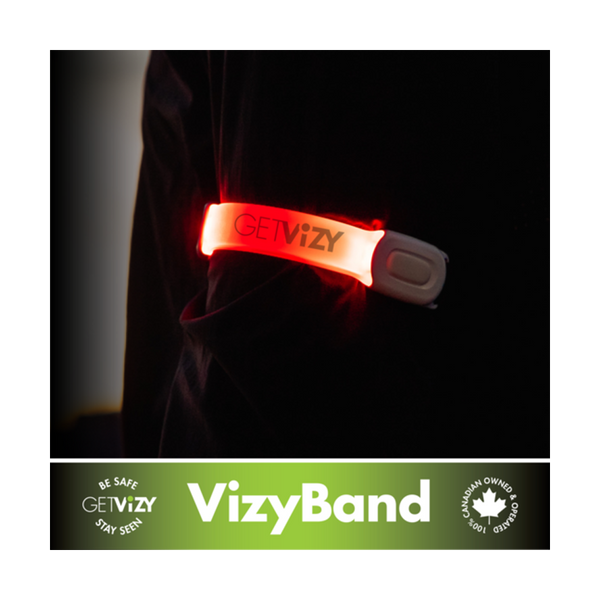 Get Vizy VizyBand Rechargeable LED Armband Light