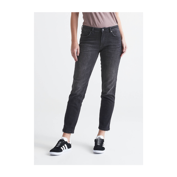 DUER Women's Performance Denim Girlfriend Vintage Black