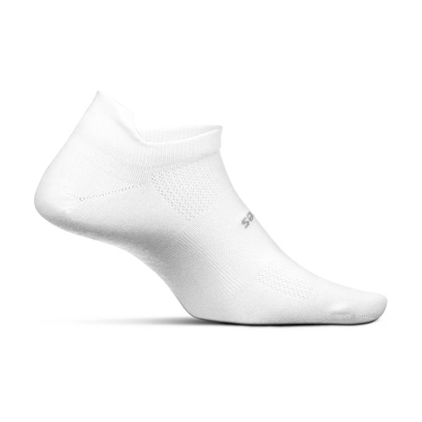 Feetures High Performance Cushion No Show Tab White